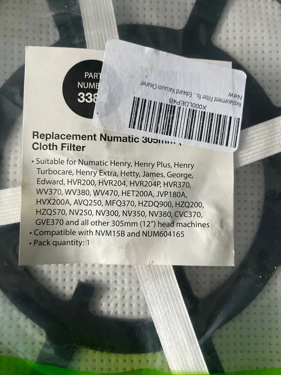 FREE HENRY HOOVER FILTER SIZE MEDIUM - Image 2