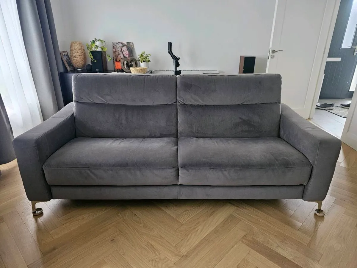 Natuzzi B940 3 seater felt sofa - Image 1