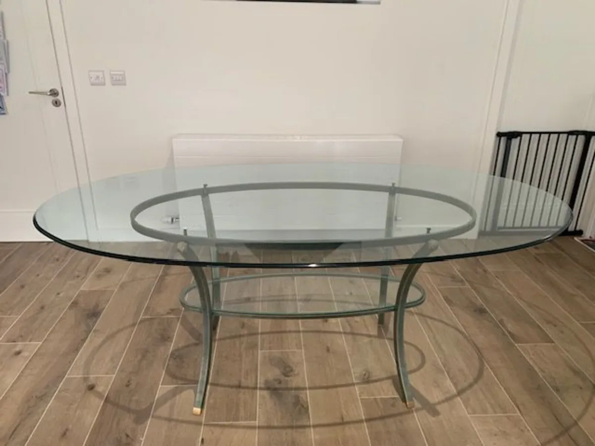 Glass Table and 6 Chairs - Image 4