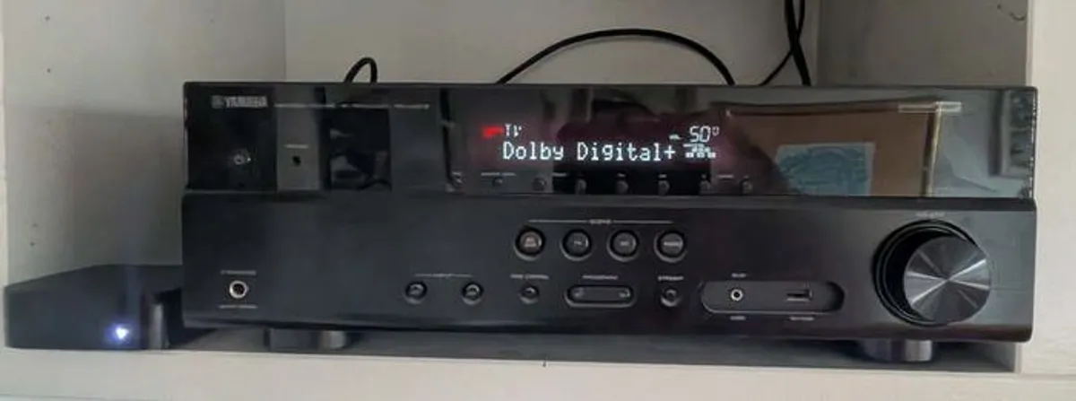 Yamaha RX-V379 4K 5.1-Channel Home Cinema AV Receiver with Front & Rear Surround Speakers - Image 4