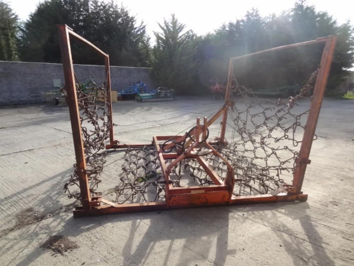 16FT Mounted Hydraulic Folding Chain Harrow - Image 2