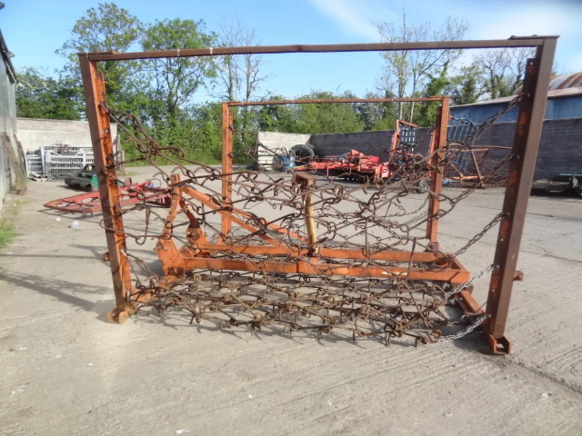 16FT Mounted Hydraulic Folding Chain Harrow - Image 3