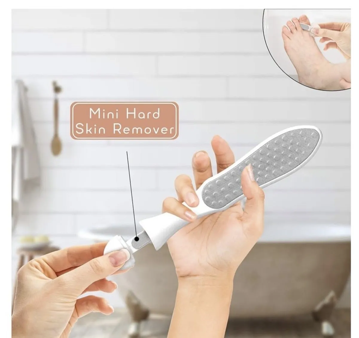 SlkySmooth 3-in-1 Foot File Pumice Stone Hard Skin - Image 2