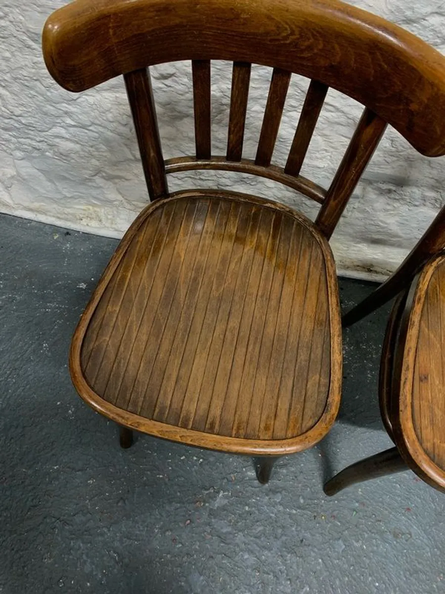 A pair of matching Polish made Bentwood chairs. - Image 4