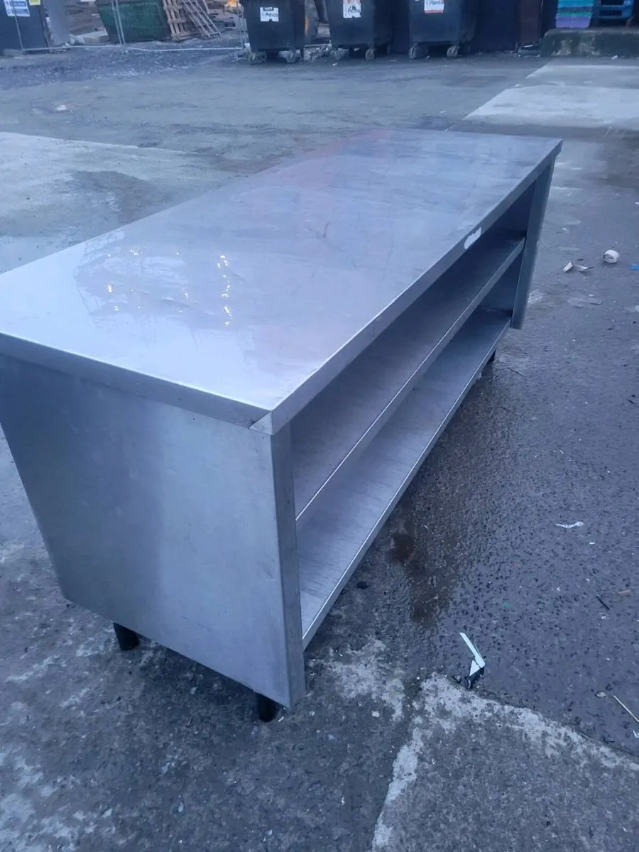 Table Stainless Steel Shelved - Image 1