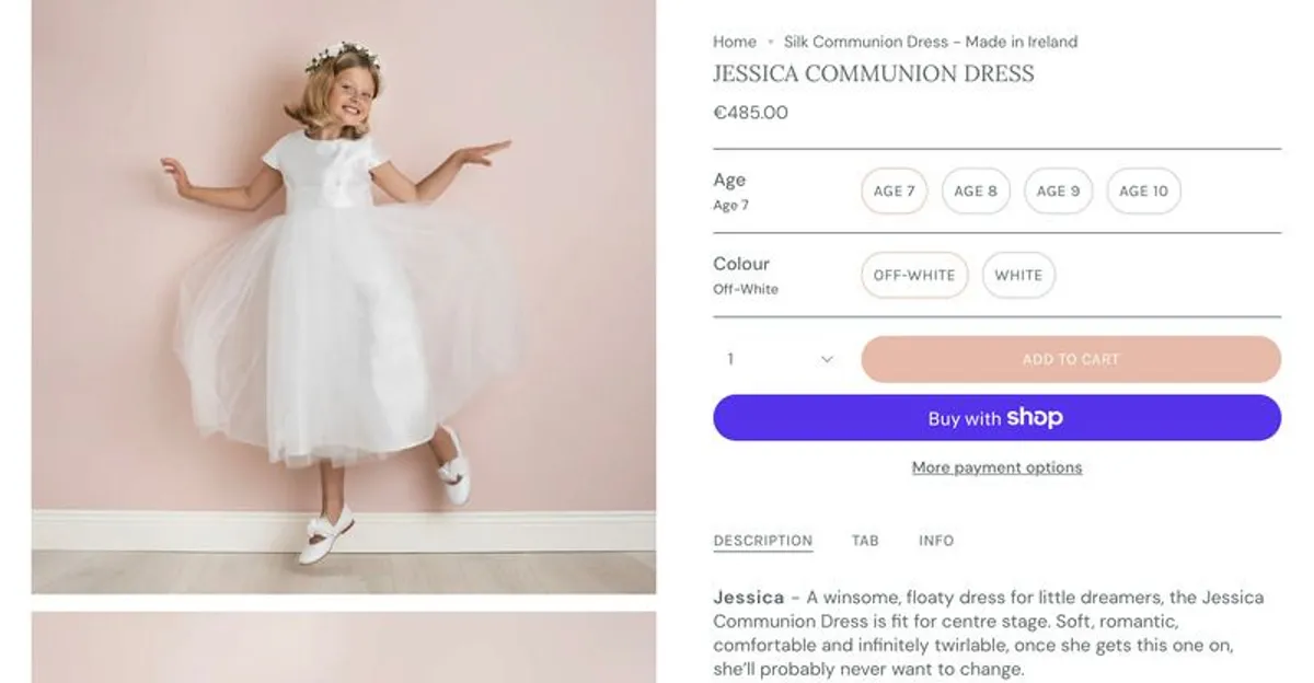 Darcy Bow Jessica Communion Dress - Image 4