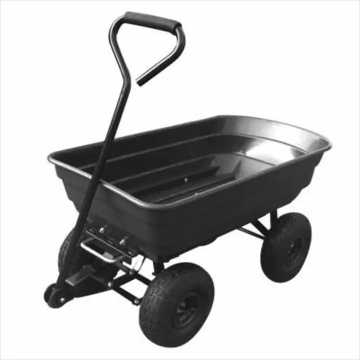 Dump cart with plastic tilting bin - Image 1