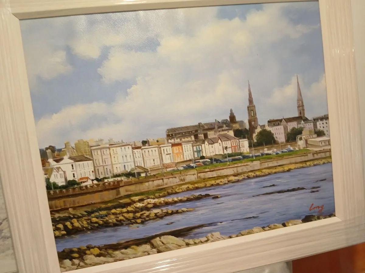 Original oil painting framed dun laoghlire... - Image 2