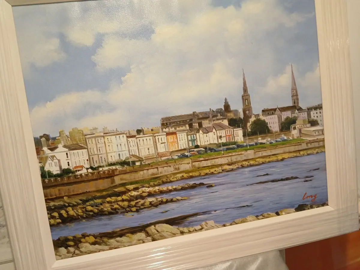 Original oil painting framed dun laoghlire... - Image 3