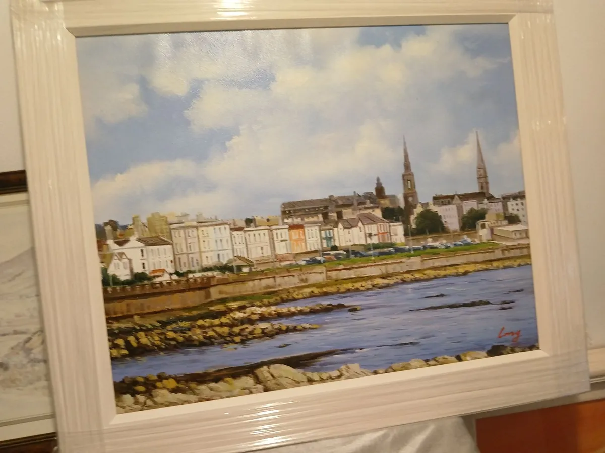 Original oil painting framed dun laoghlire... - Image 4