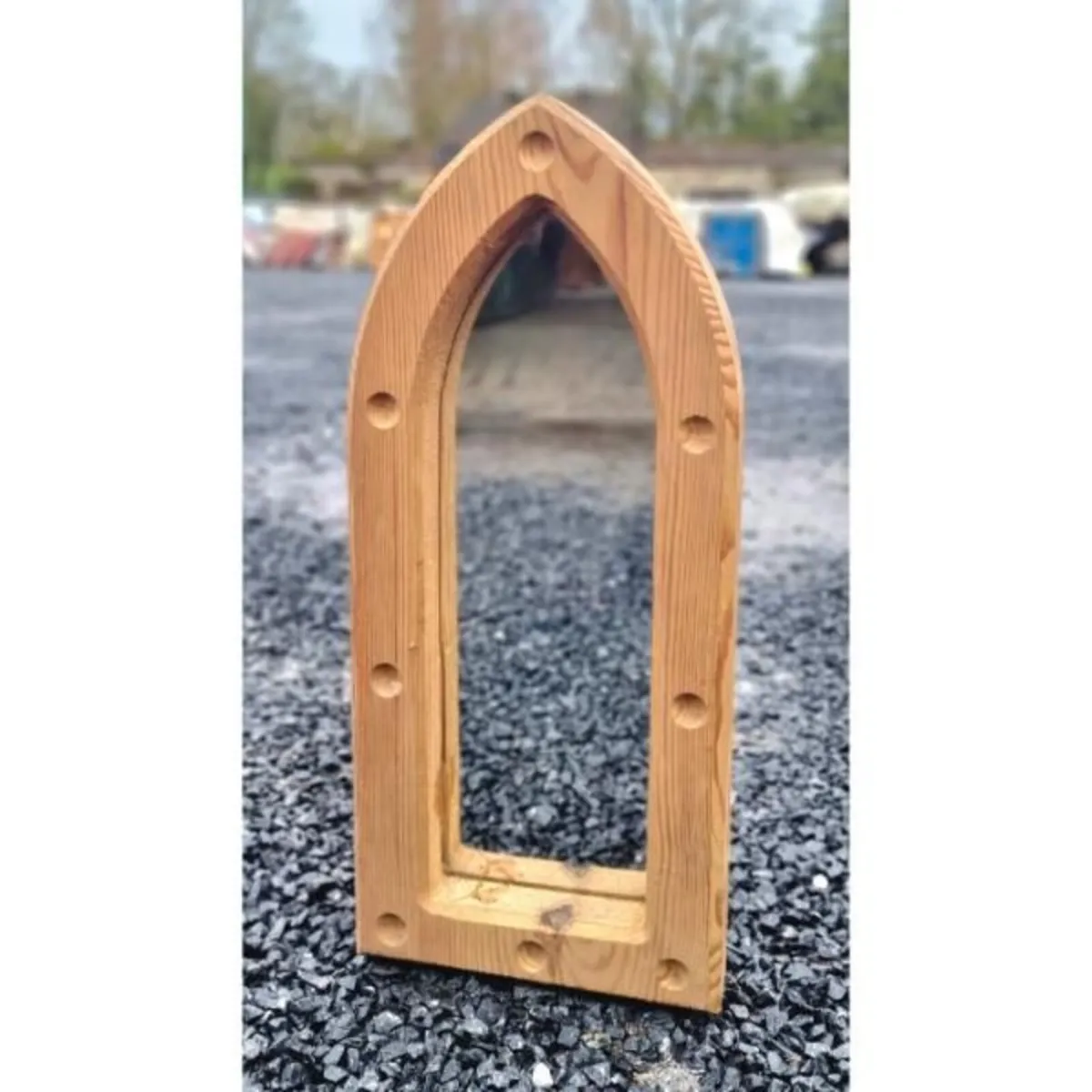 Timber Framed Mirror Gothic Style KAS1053 - Image 1