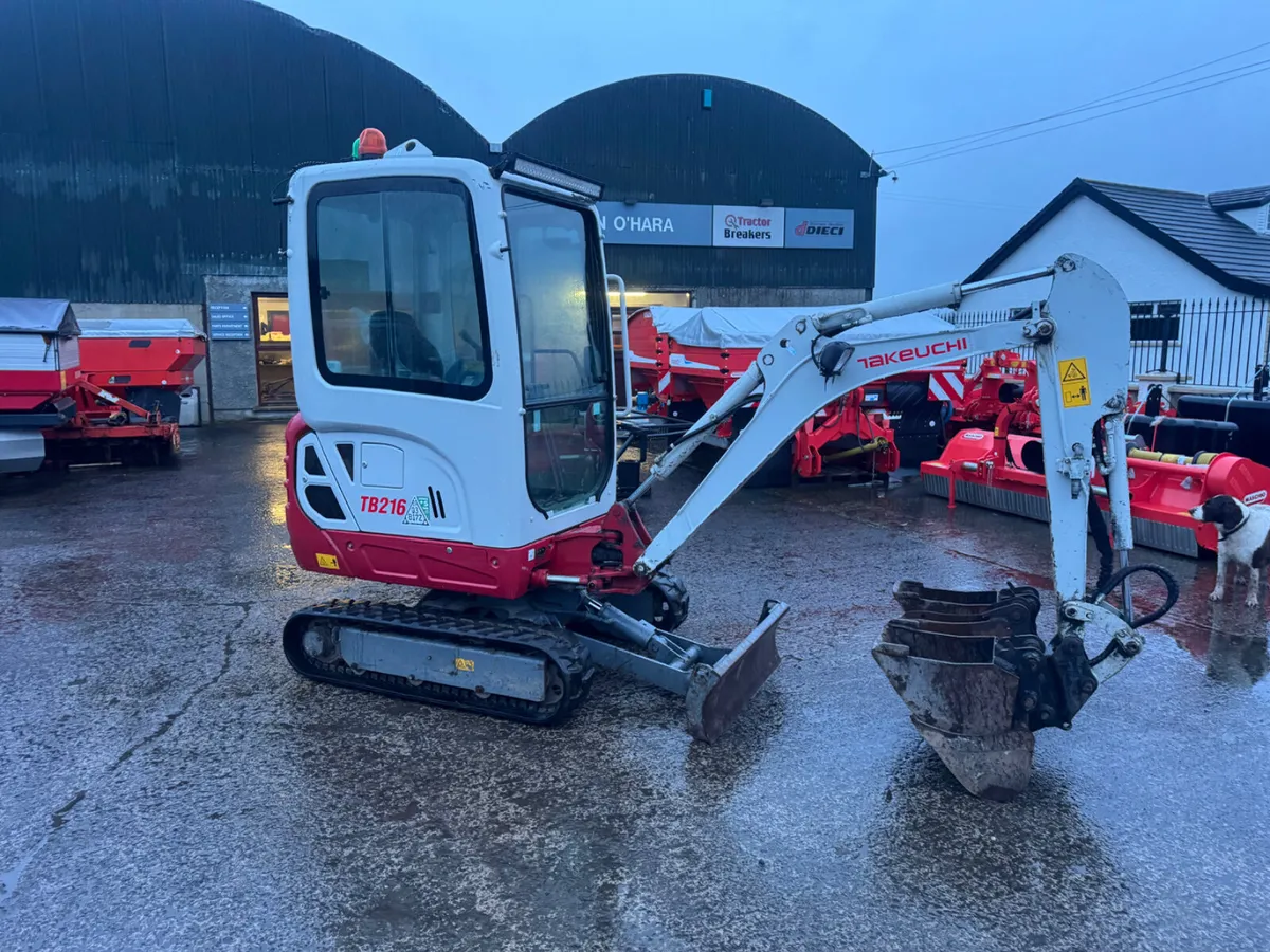 2023 Takeuchi TB216 Mini Digger - Image 3