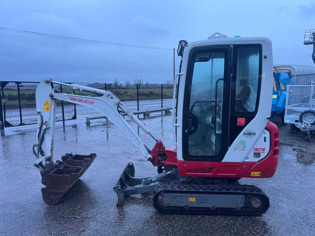 2023 Takeuchi TB216 Mini Digger - Image 1