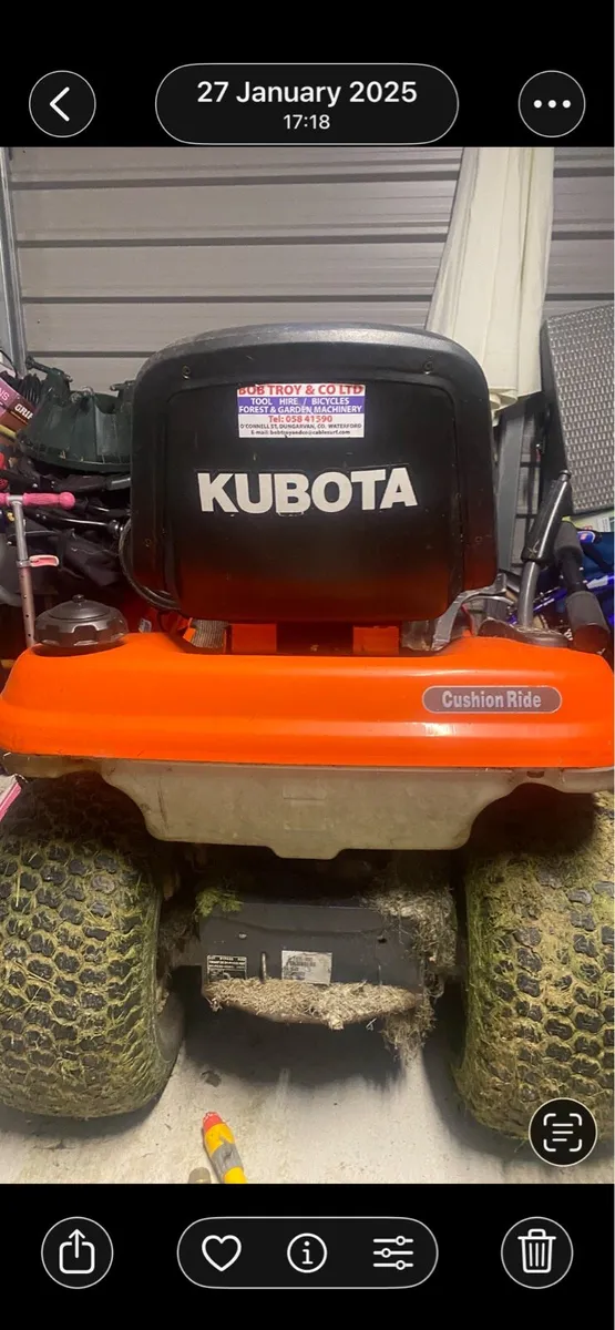Kubota ride on mower - Image 4