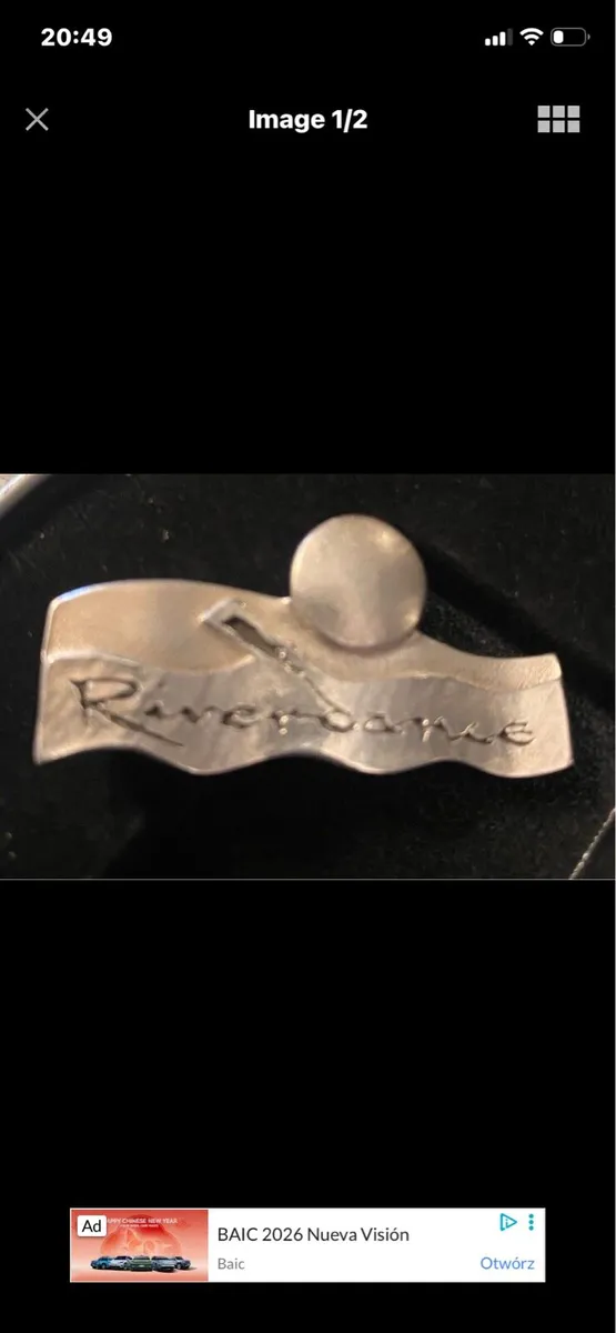 Wry Rare Riverdance Silver Brooch - Image 1
