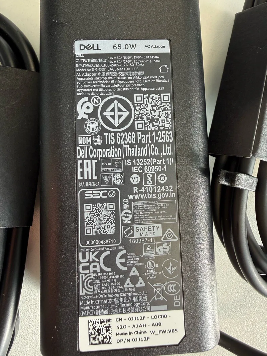 Dell 65w USB-C charger - New - Image 2
