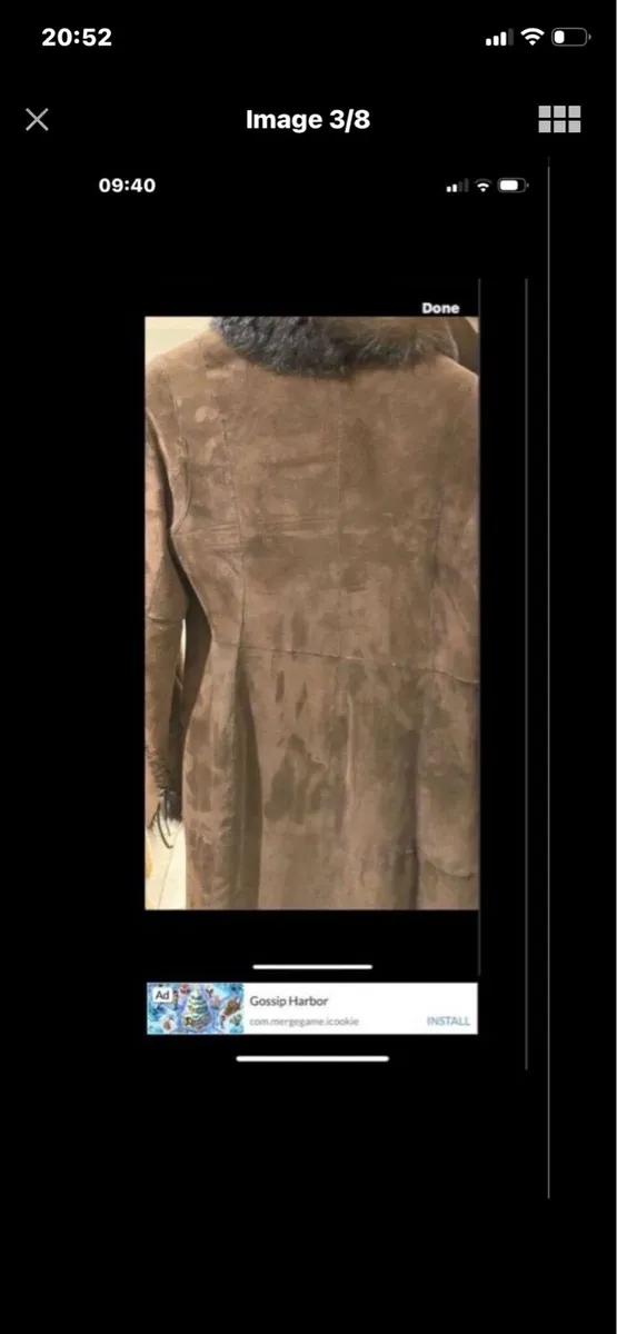 Andrew Mark Shearling Lamb Suede Coat - Image 3