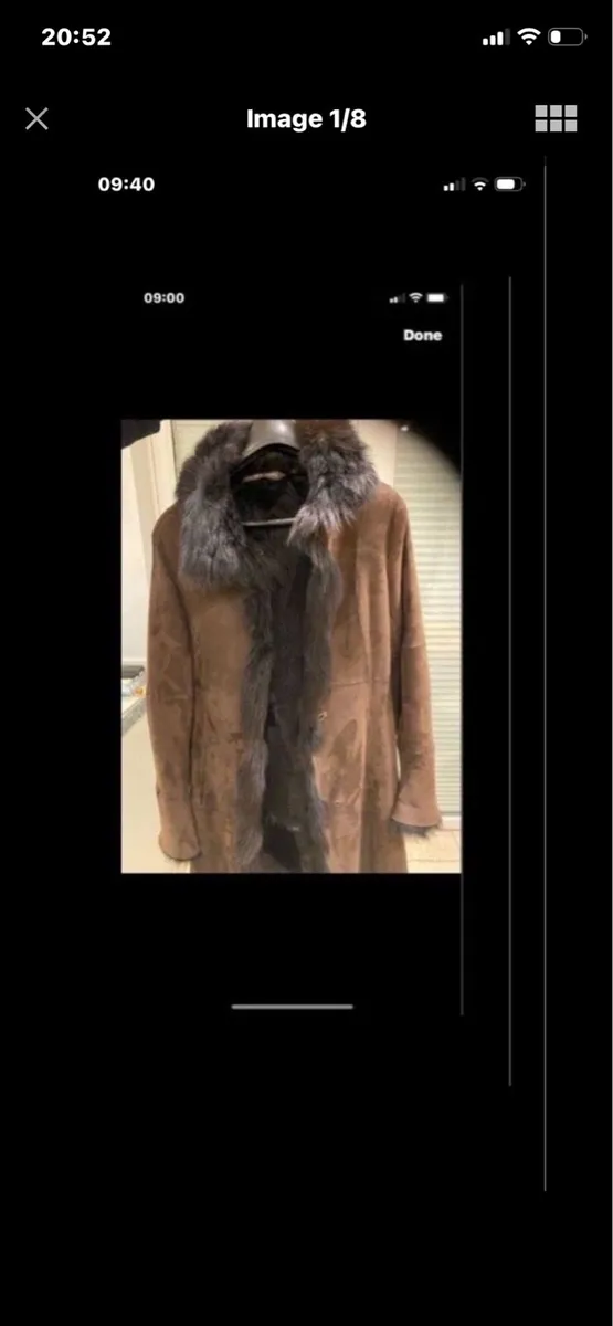 Andrew Mark Shearling Lamb Suede Coat - Image 1