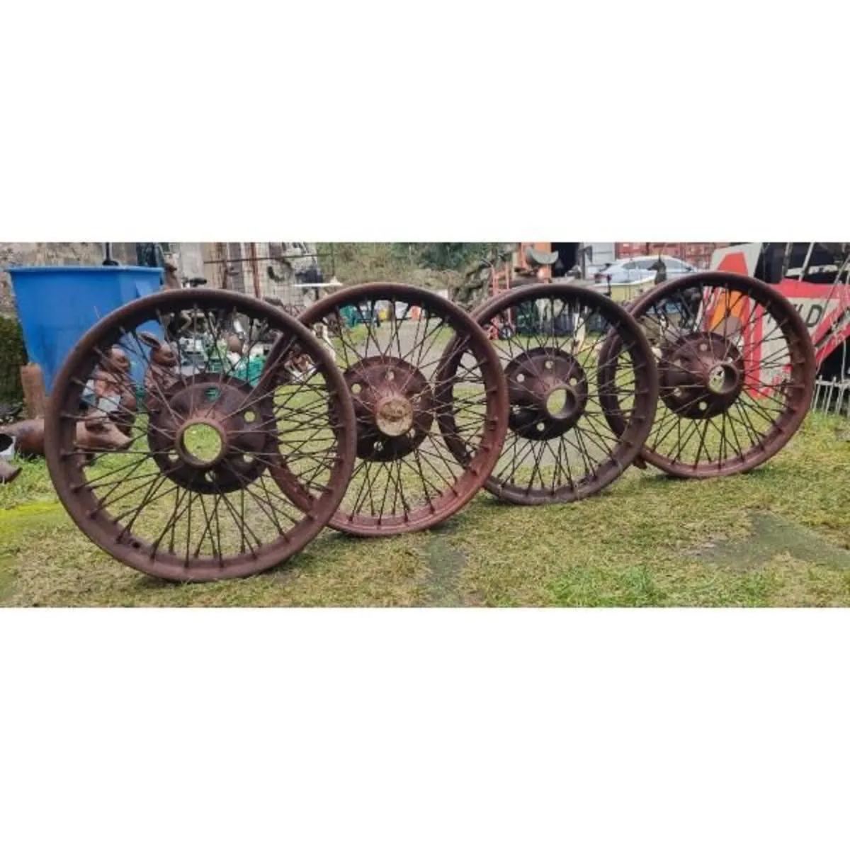 Set of 4 Vintage Wire Wheels KAS977 - Image 1
