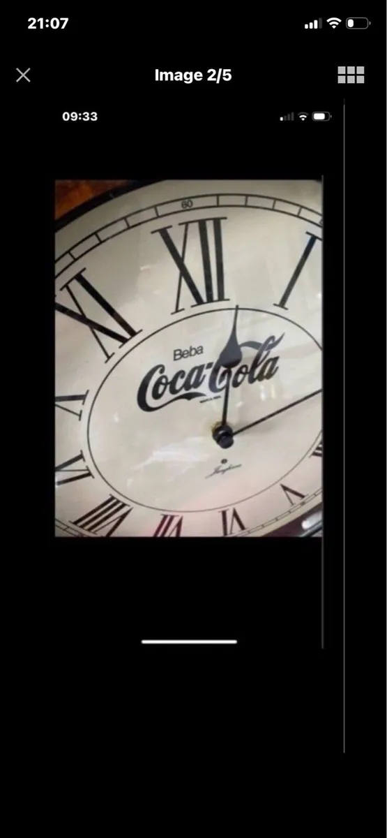 Art Deco Style Coca Cola Clock - Image 2