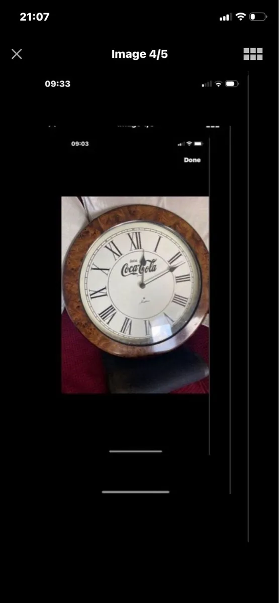Art Deco Style Coca Cola Clock - Image 4