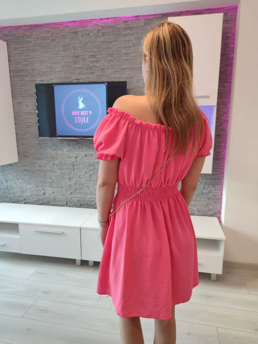 short spanish dress for women khaki/brown,pink - Image 4