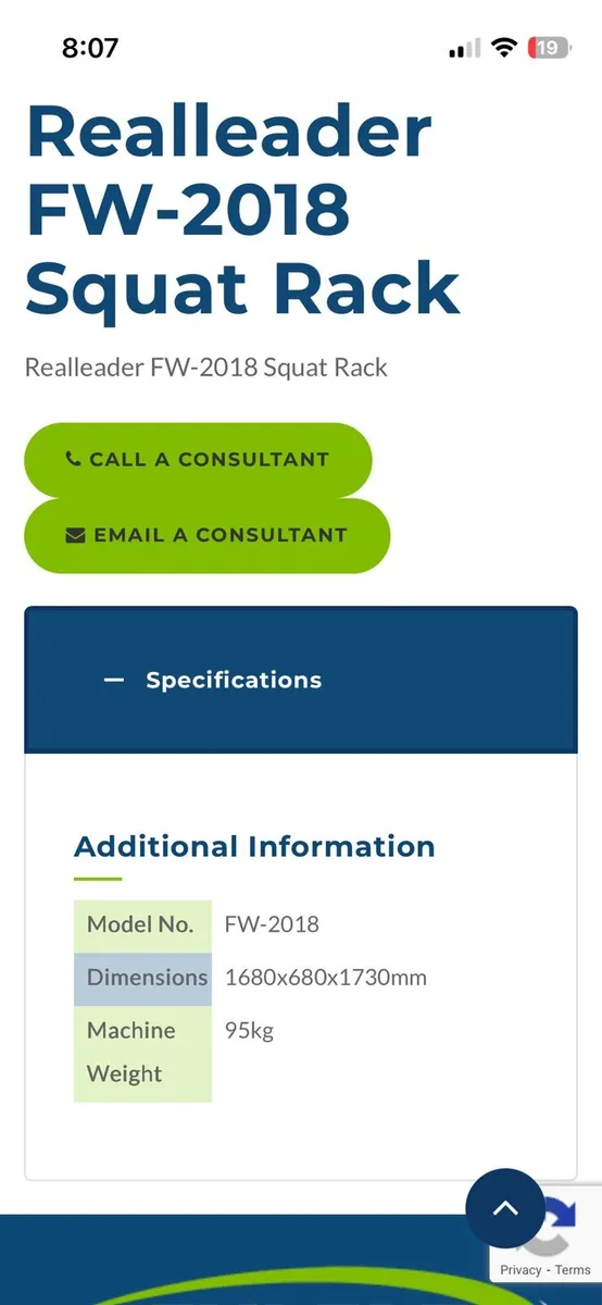 Realleader walk in squat rack. - Image 3