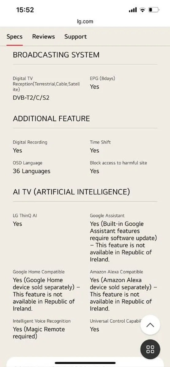 LG 55 inch smart TV - Image 4
