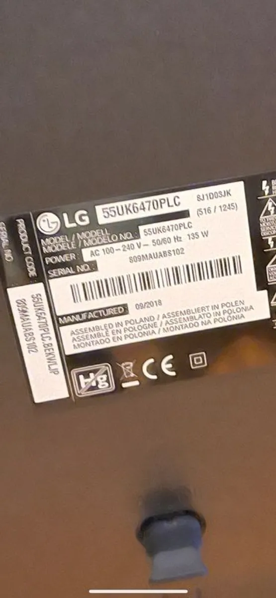 LG 55 inch smart TV - Image 2