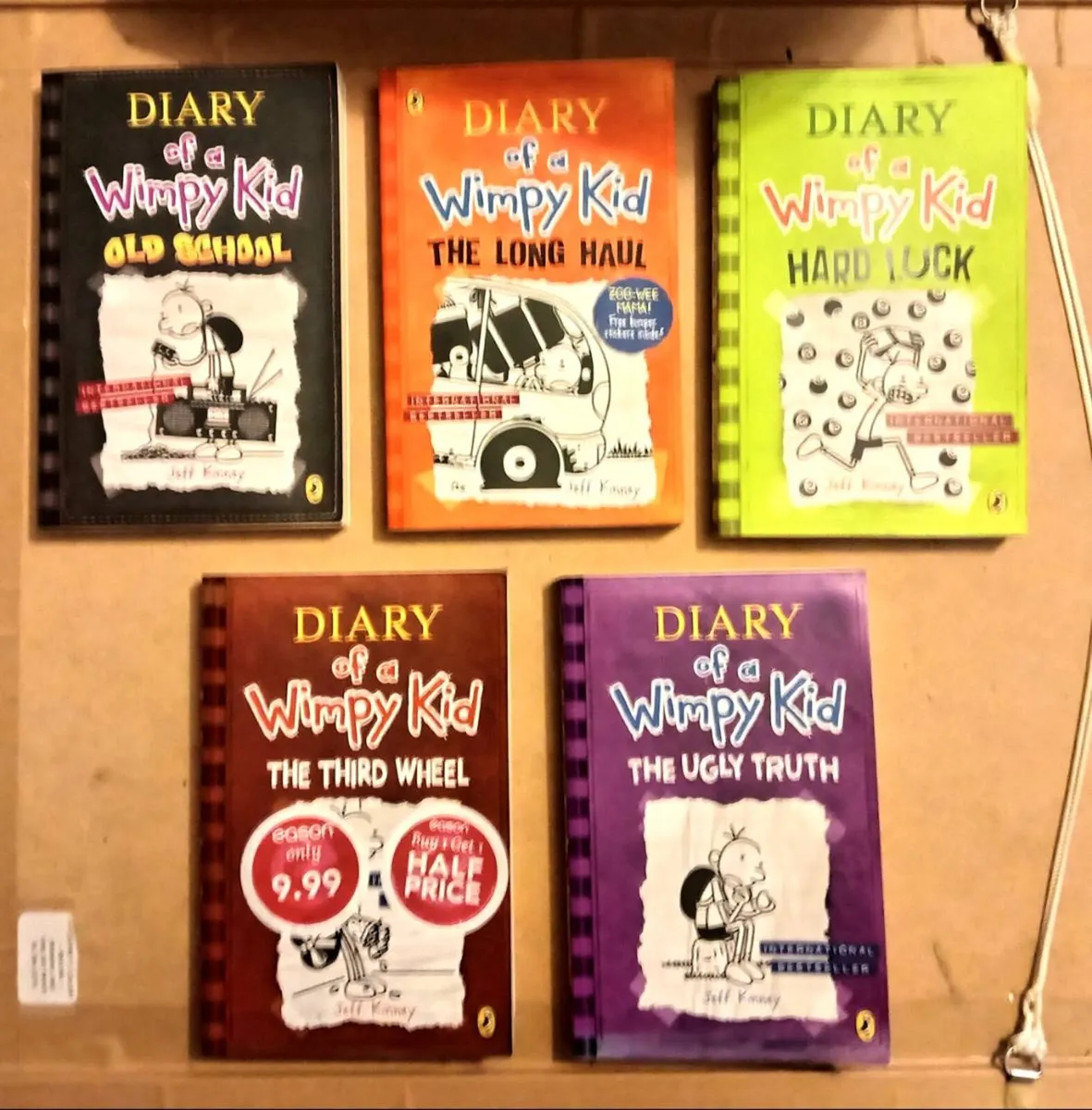 Five Diary of a Wimpy Kid Books