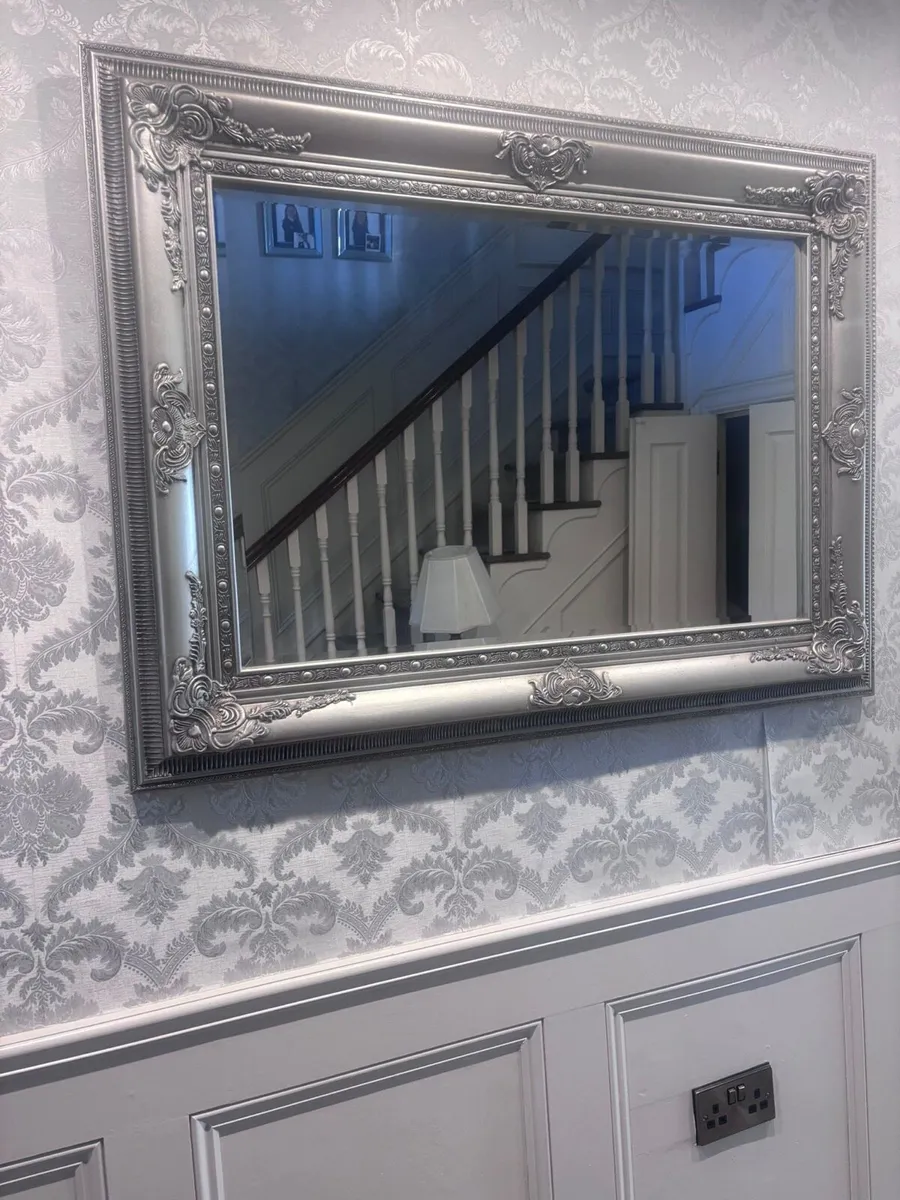 Silver wall mirror - Image 2