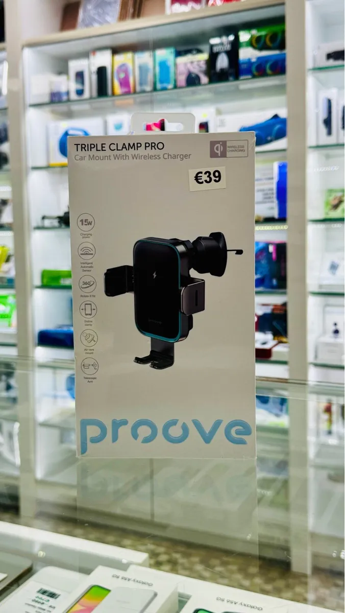 Car phone holder + wireless charger