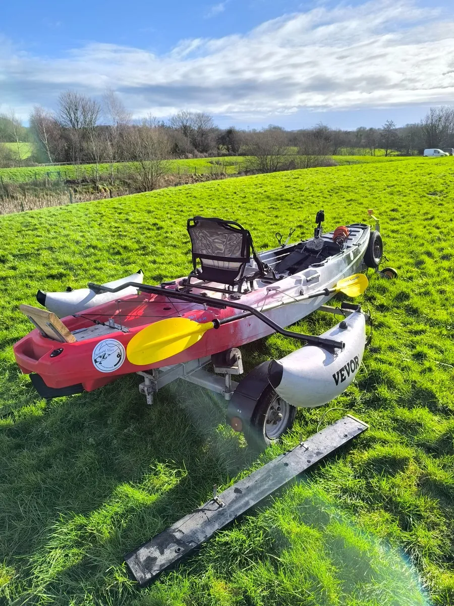 Fishing Kayak with Trailer - Image 1