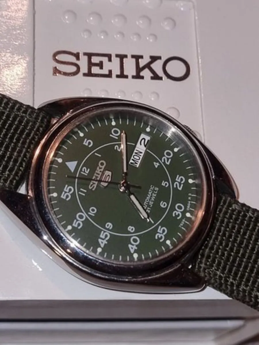 Seiko 5 automatic military watch - Image 3