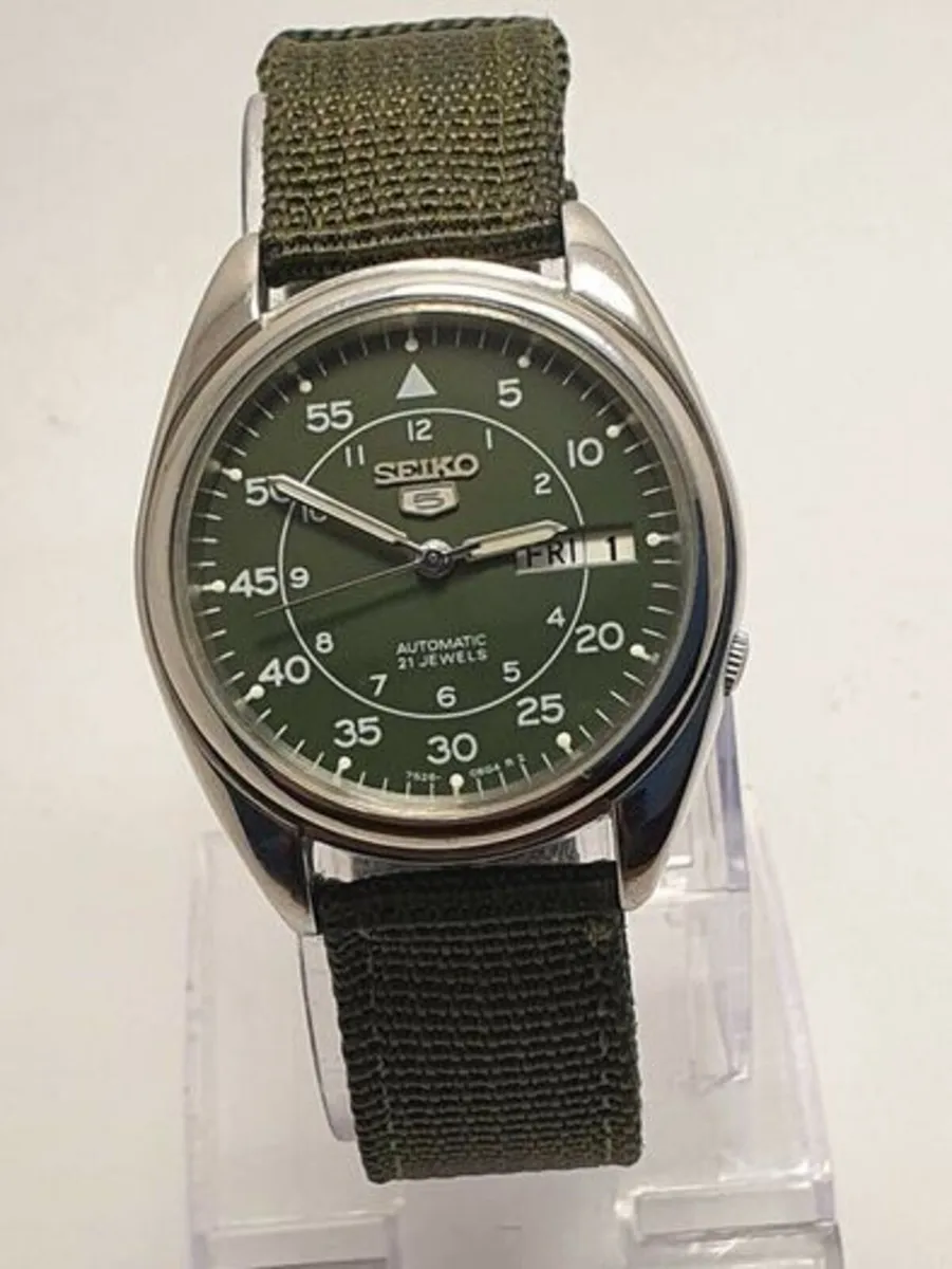 Seiko 5 automatic military watch - Image 4