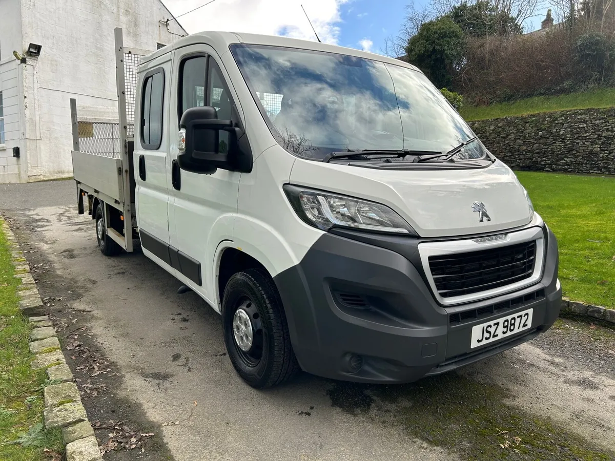 2017 Peugeot Boxer 2.2  335 L3 Dropside crew van - Image 1