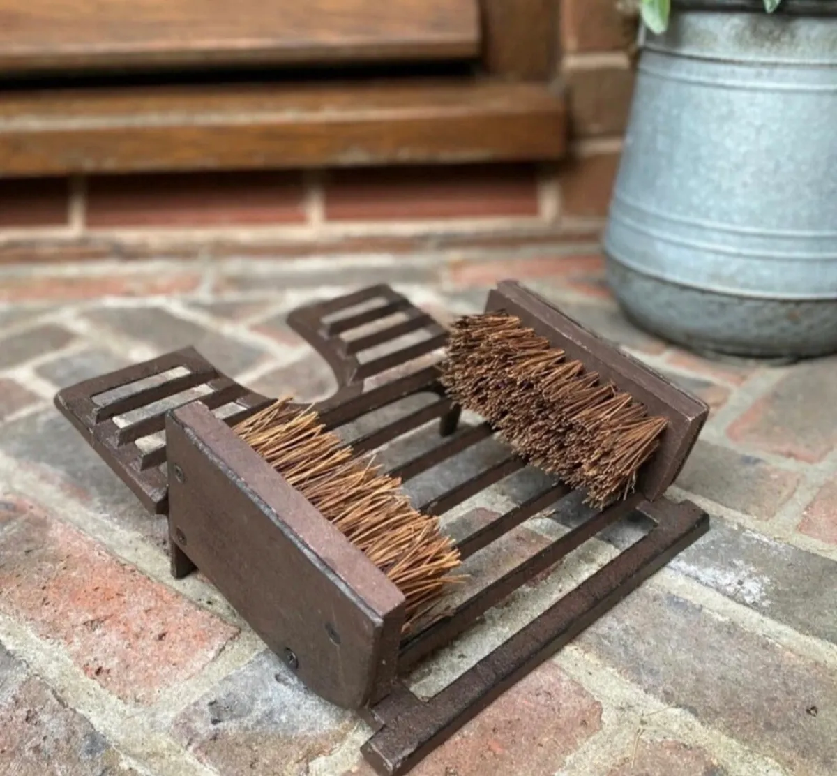 Cast Iron Boot Jack Brush Scraper NEW - Image 2