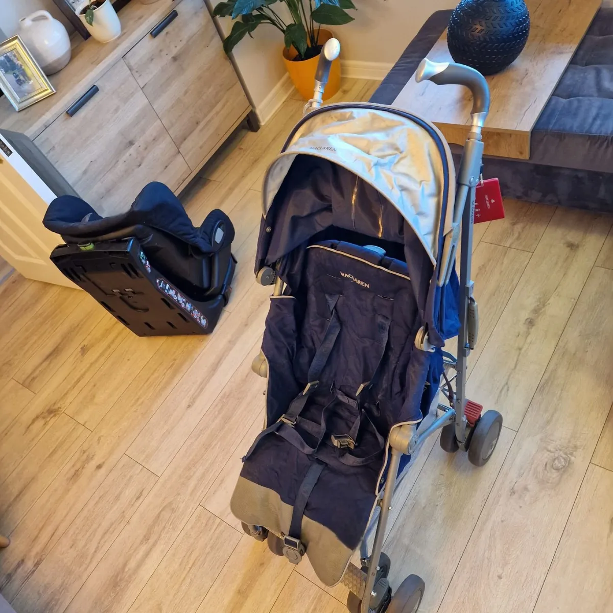 Maclaren Techno XT stroller in Medieval Blue/Silve - Image 1