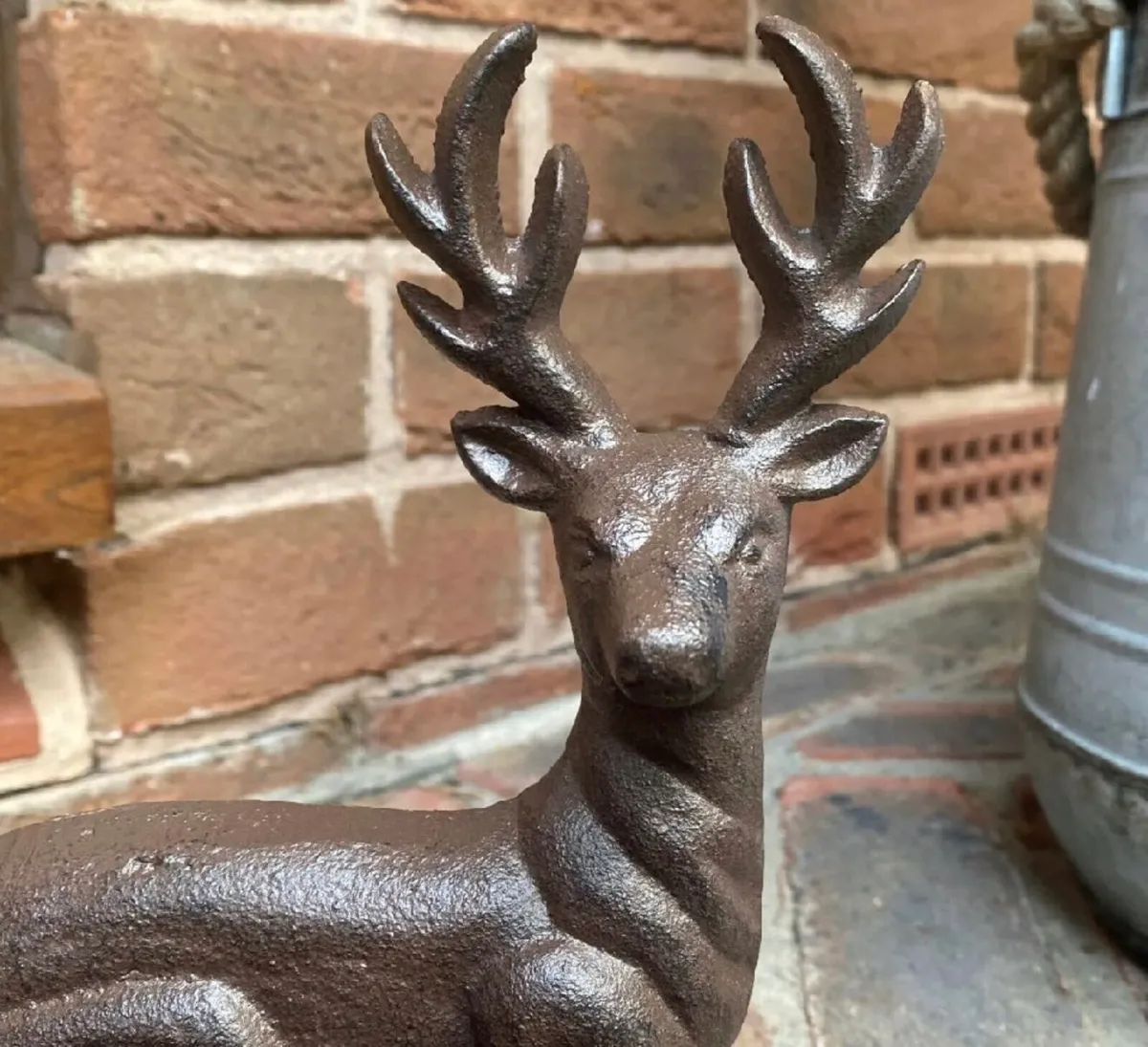 Cast Iron Stag Boot Scraper Brush Shoe Cleaner NEW - Image 3