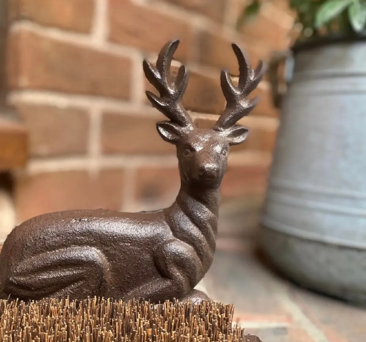 Cast Iron Stag Boot Scraper Brush Shoe Cleaner NEW - Image 4