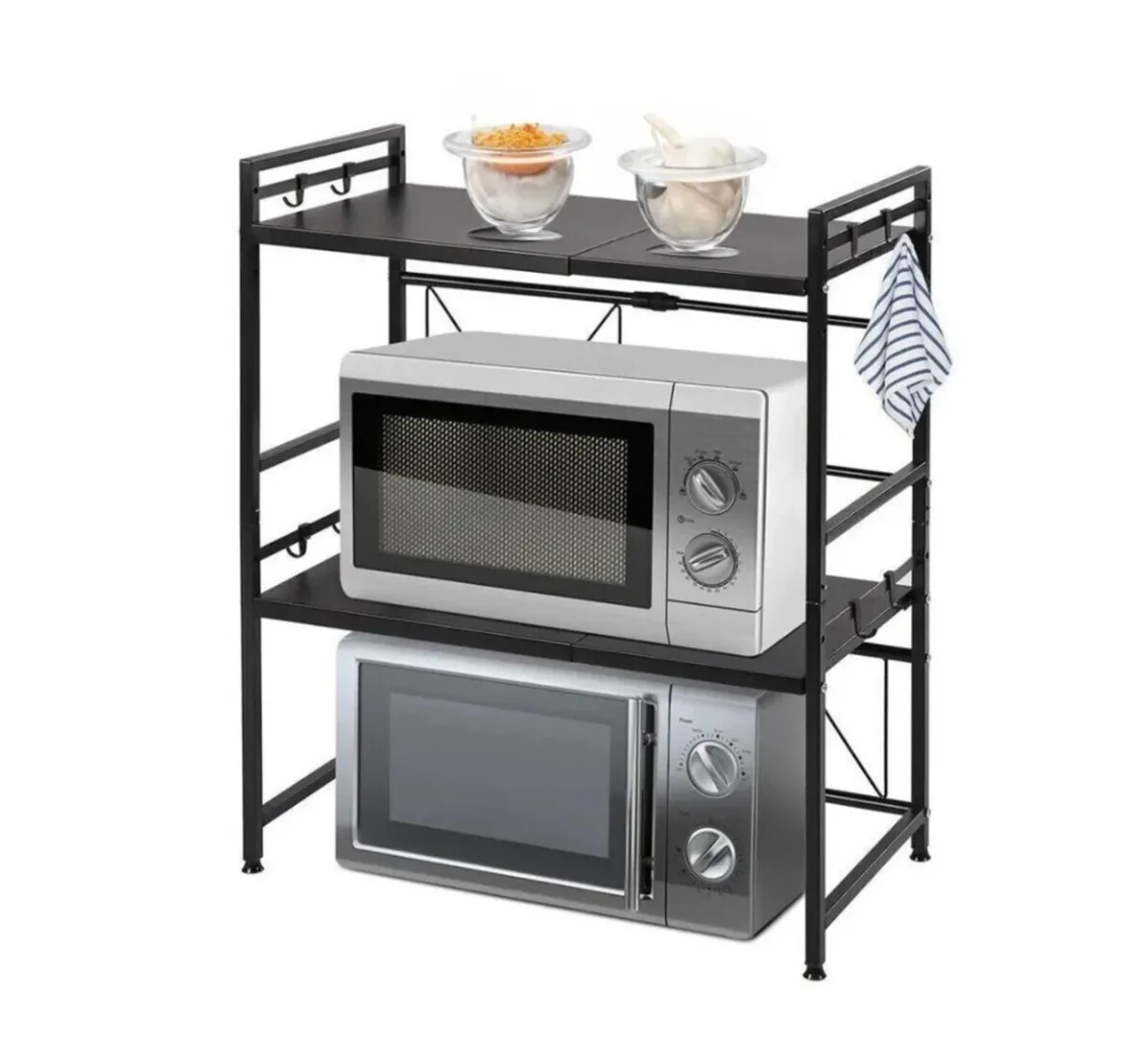 NEW 3 Tier Adjustable Microwave Rack - Image 1