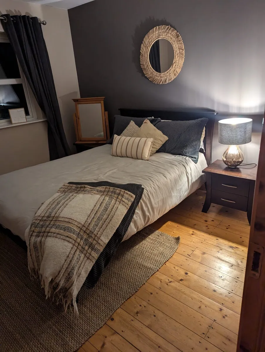 Double Bed Frame (Bedside Lockers also available) - Image 1