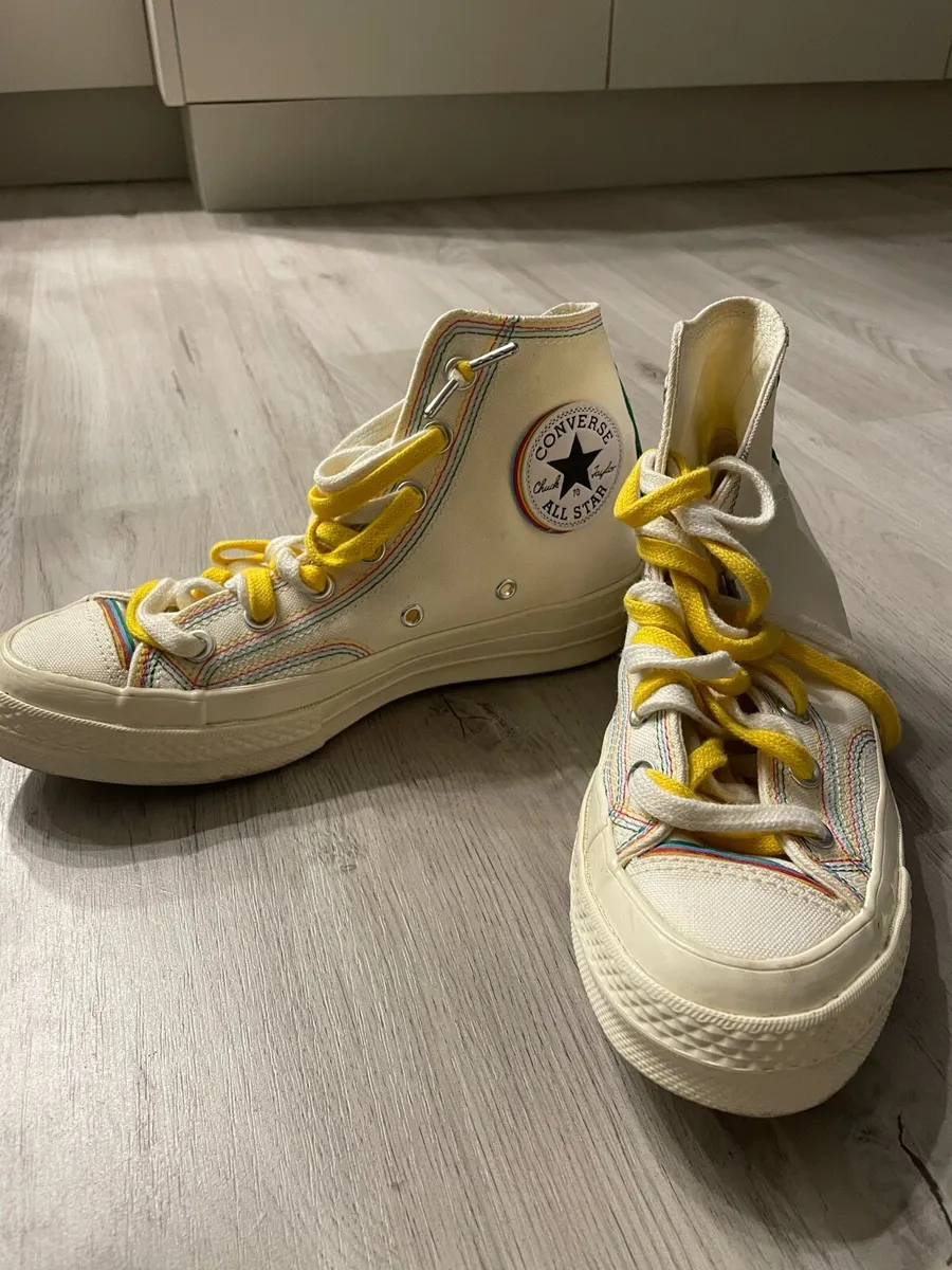 Converse Cream Ankle Shoes - Image 1