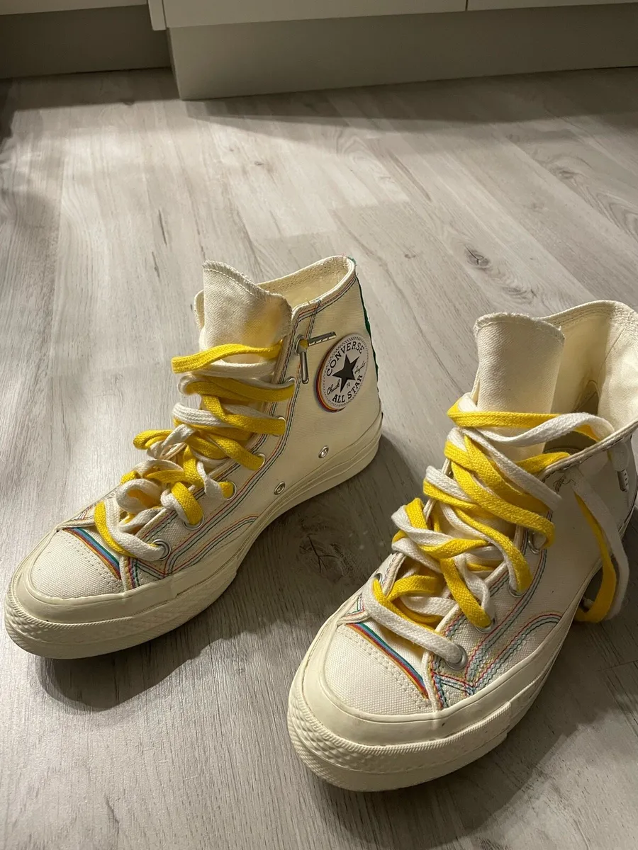 Converse Cream Ankle Shoes - Image 2