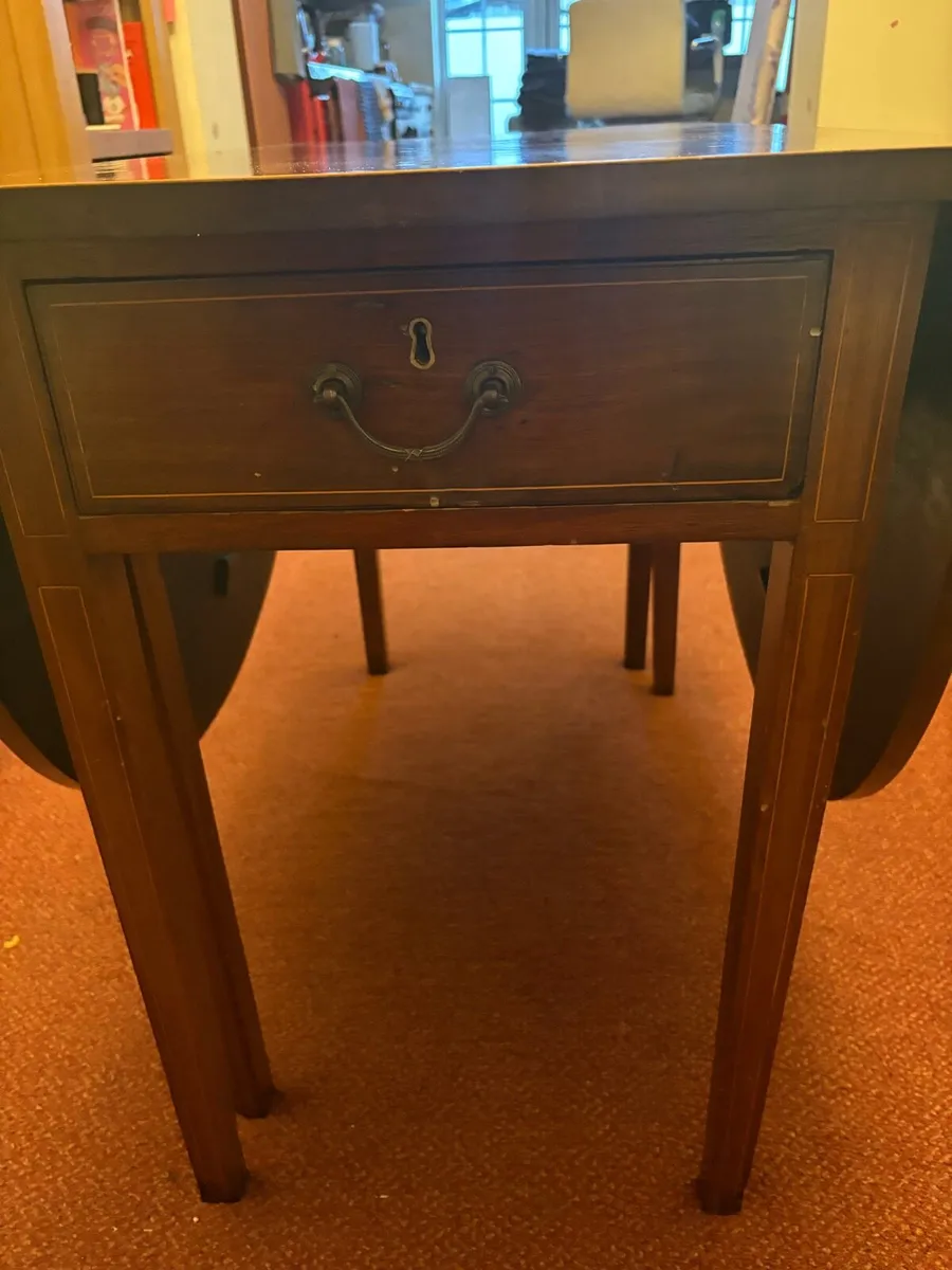 Antique table and chairs - Image 2