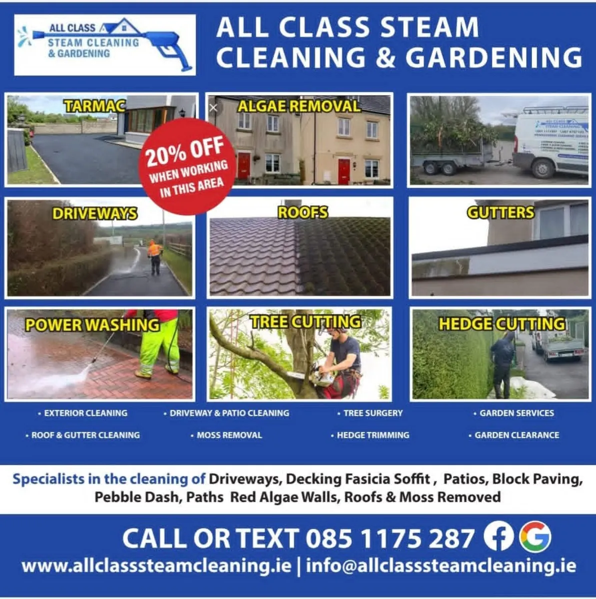 All class steam cleaning &garden - Image 2
