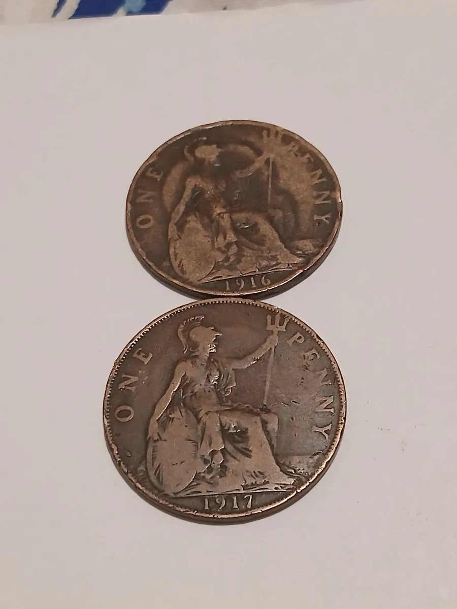 King george one pennys british - Image 1