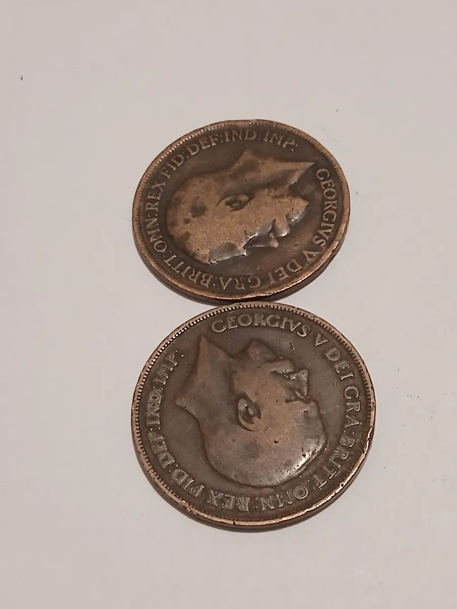 King george one pennys british - Image 2