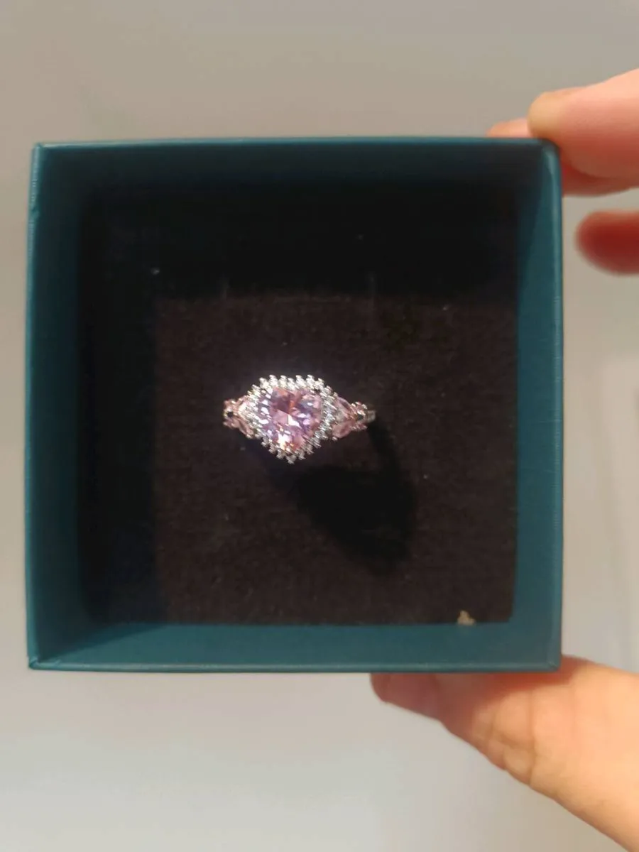 Sterling silver heart ring - Image 2