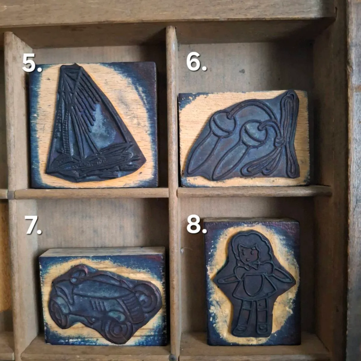 French Letterpress Printing Blocks - Image 3